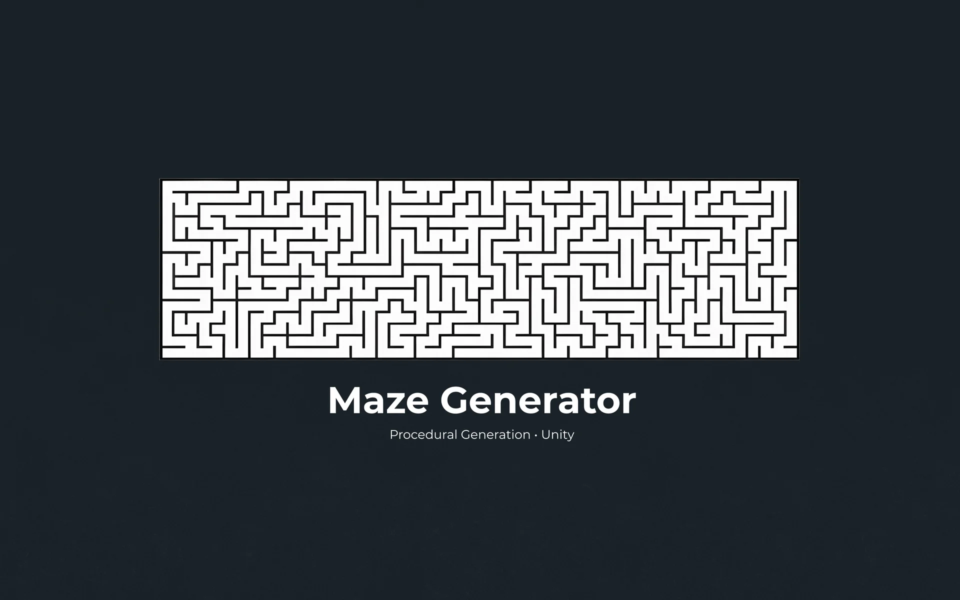 Procedural Maze Generator